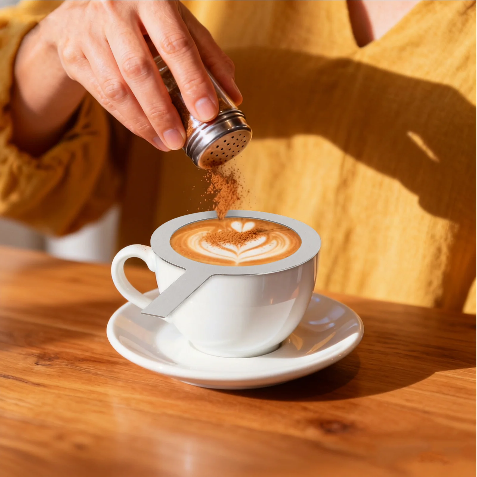 2 قطعة الفولاذ المقاوم للصدأ كوب تحميص خواتم مقاومة للحرارة كوب محمول حافة يغطي لصنع الحليب الشاي القهوة اكسسوارات المطبخ