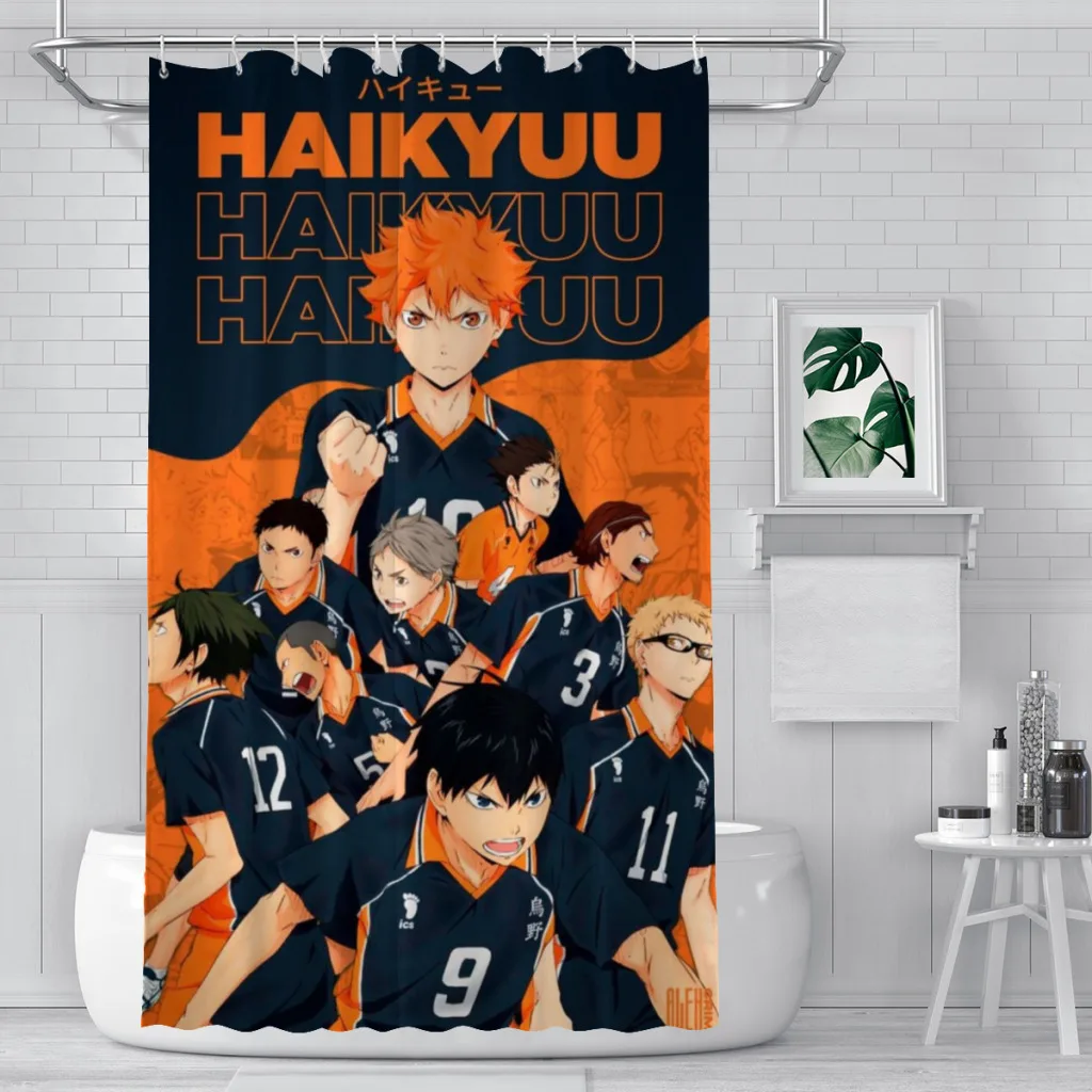 Haikyuu Shower Curtain  Bathroom Decoration Shower Curtain Birthday Gift