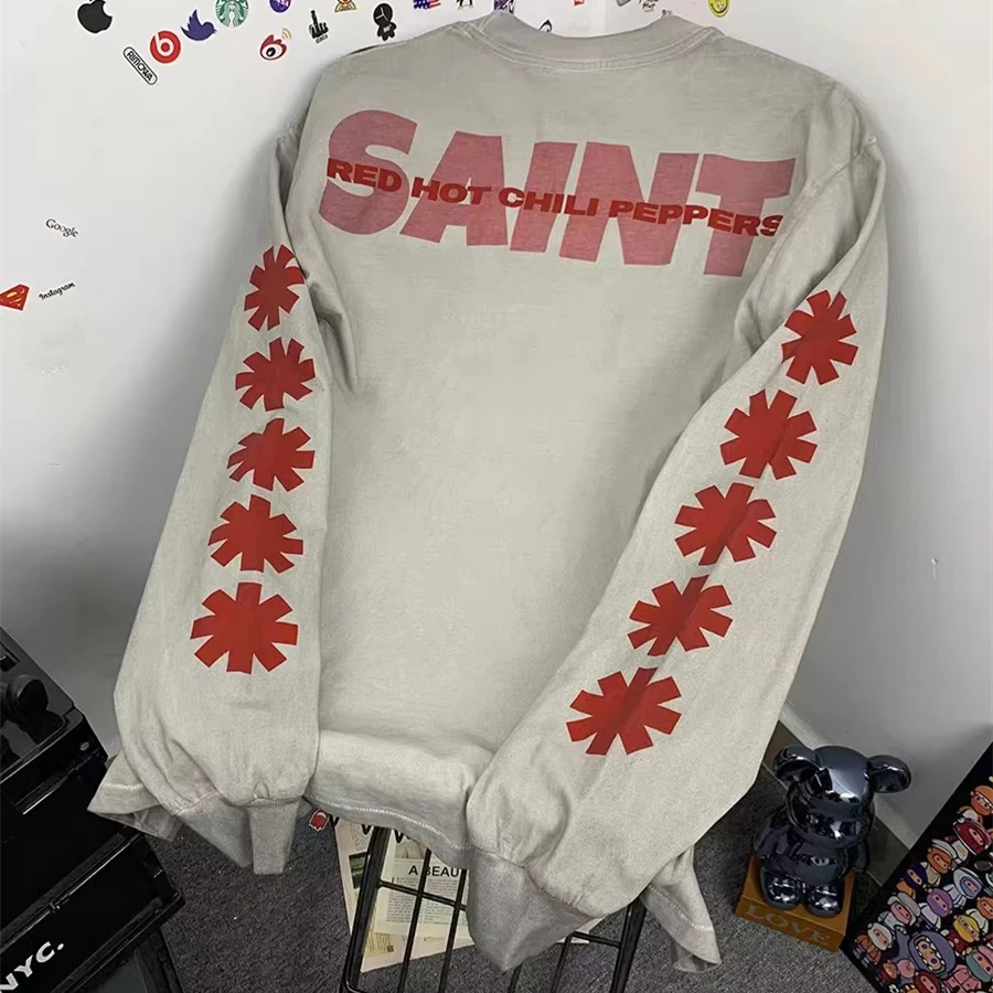 

Saint RHCP Long Sleeves T-shirt Men Women High Quality Tops Tee T Shirt