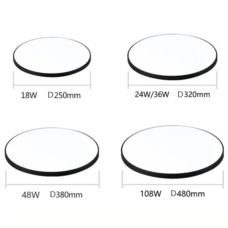 Modern LED Round Ceiling Lamps For Living Room Bedroom Bathroom Dining Room Kitchen Ceiling Light Home Decor Lighting Fixtures