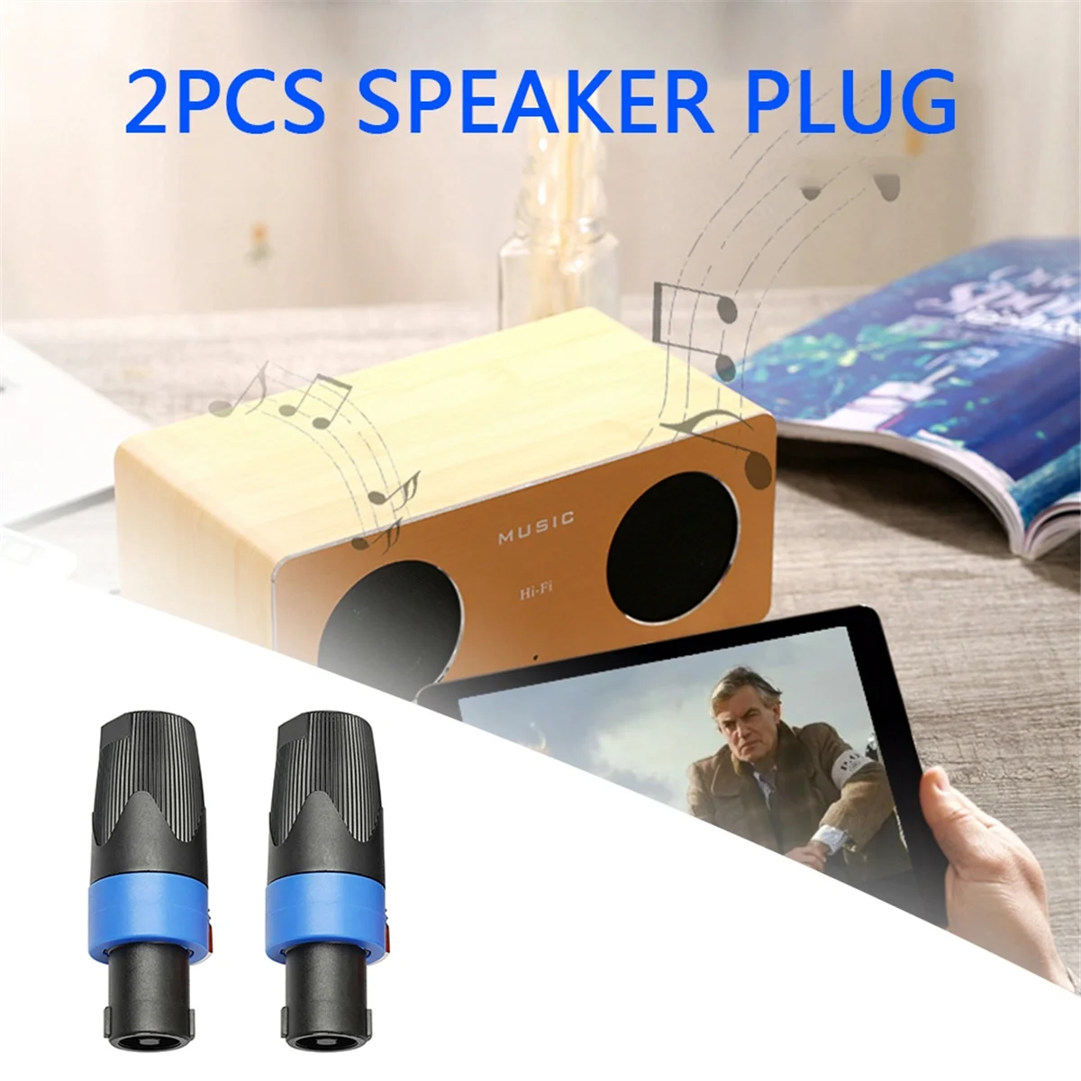 10 PCS Audio Speaker Connectors Plugs Twist Lock Rechargeable Portable Speaker Wireless for Neutrik Speakon NL4FC