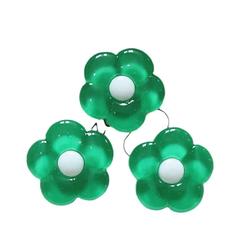 10pcs Mini Kawaii Dasiy Flower Resin Flat Back Cabochons Scrapbook Diy  Party Hairpin Accessories Home Decoration Craft