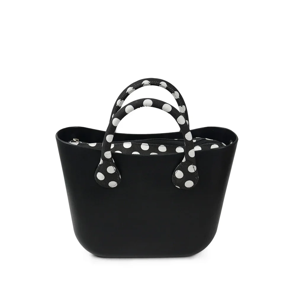 TANQU Short Long Round Flora Canvas Fabric Handle with Insert Lining for Obag Classic Mini O Bag Women's Bags Shoulder Handbag