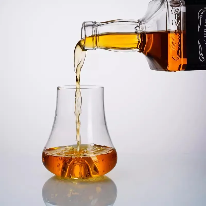Profissional Nicho Whisky Cocktail Copo, Nosing Cup, Nosing Cup, Nicho Cristal, Côncavo Inferior, Reunir Aroma Cheiro