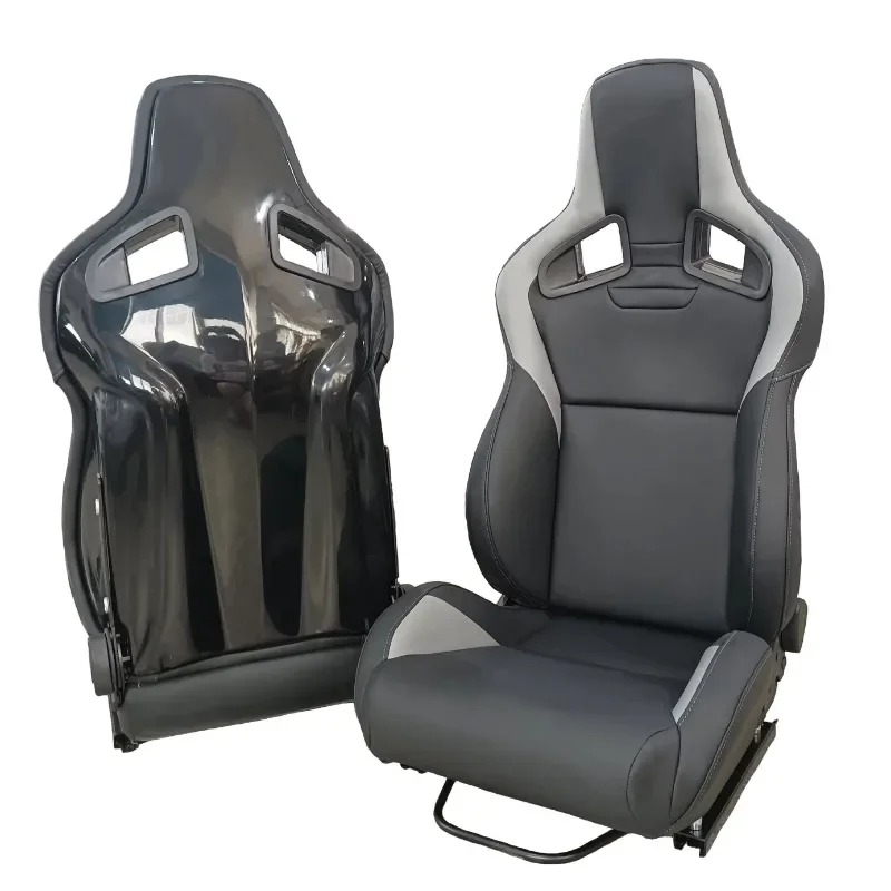 1039R Fiberglass Racing Adjustable VR Leather Fabric Car Vehicle Seats