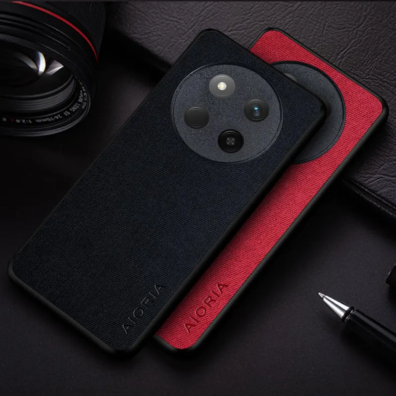 Funda para Honor Magic7 Lite Pro funda estilo empresarial funda de cuero textil duradera para funda honor magic7 pro