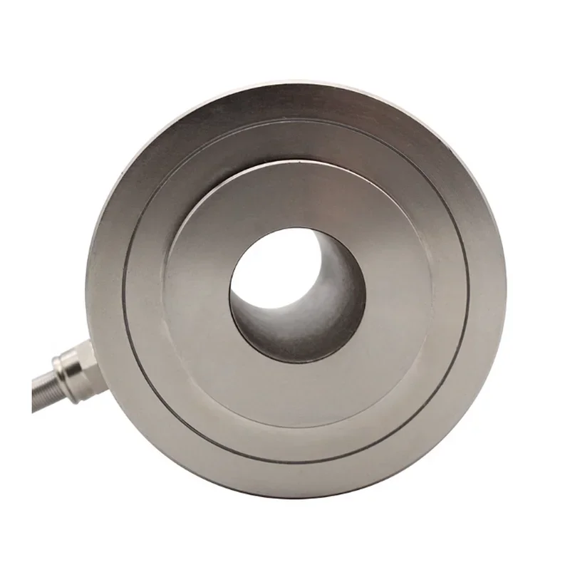 NEW LCHX-A02 0-5T 10T 20T 30T 50T Through Hole Column Type Load Cell Circular Weighing Sensor for Pressure Testing Machine