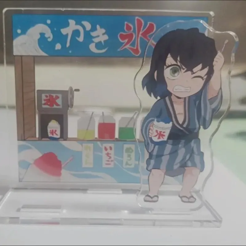 أنيمي الطرفية كامادو Nezuko Agatsuma Zenitsu Kamado Tanjirou الكرتون الاكريليك حامل سطح المكتب الديكور لعبة هدية