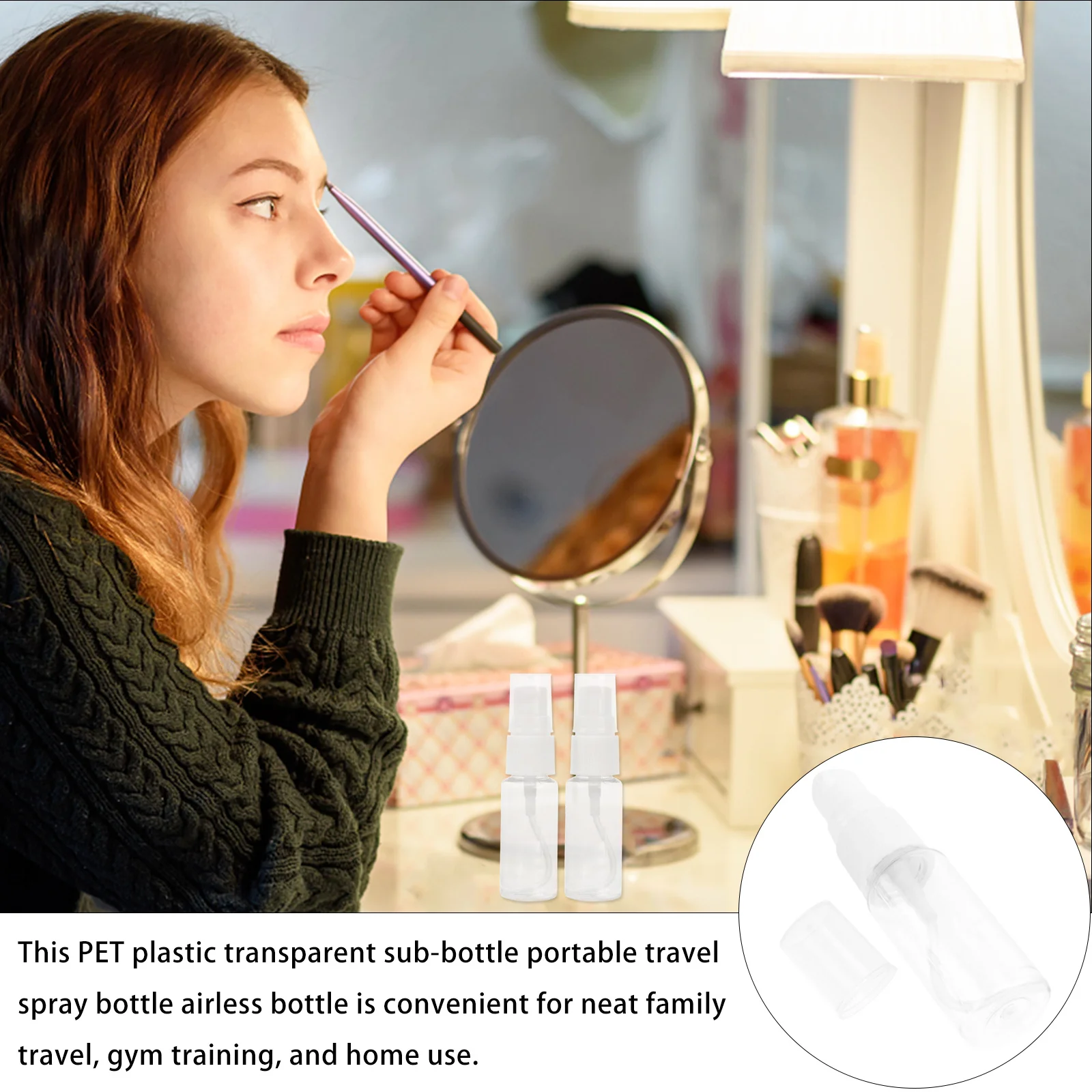 5 قطع من الزجاجات الفارغة للسفر للحيوانات الأليفة، حاويات فرعية محمولة قابلة للغسل وقابلة لإعادة الاستخدام لتخزين السوائل