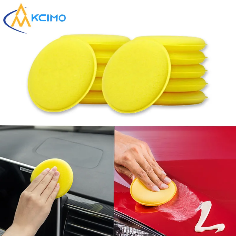 

12Pcs Car Waxing Foam Polish Sponges Applicator Detail Washing Pads Wax Soft Sponge Dust Remove Car Cleaning Tool