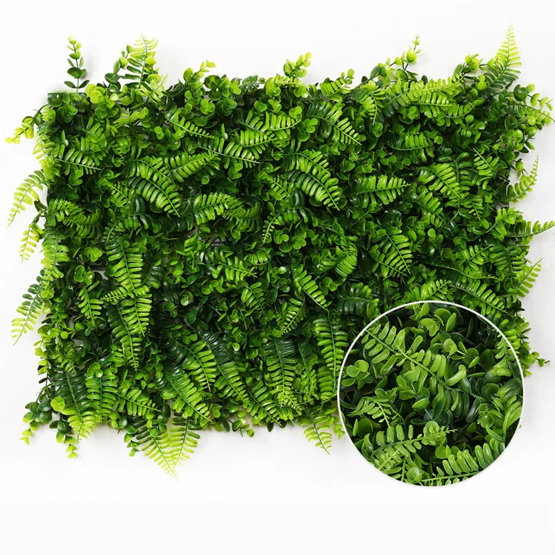 

40*60CM Simulation Lawn Eucalyptus Plant Wall Hanging Decor Fake Milan Grass Wedding Home Garden Mall Decoration Artificial Lawn