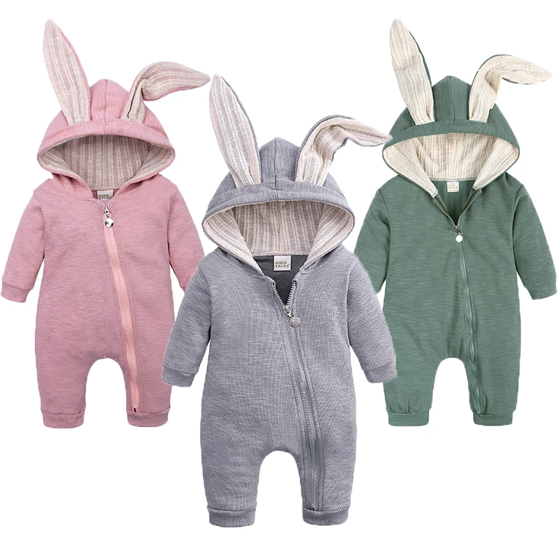 0 to 18 Months Autumn Newborn Infant Baby Boys Girls Romper Playsuit Overalls Cotton Long Sleeve Baby Jumpsuit Newborn Clothes