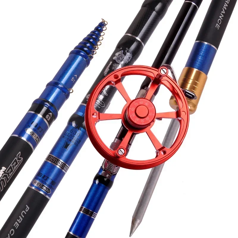 

High Quality Carbon Super Light Fishing Rod Positionable Fiber Telescopic Handle Stream Pole 3.6M 5.4M 7.2M 8.1M Travel Carp Rod