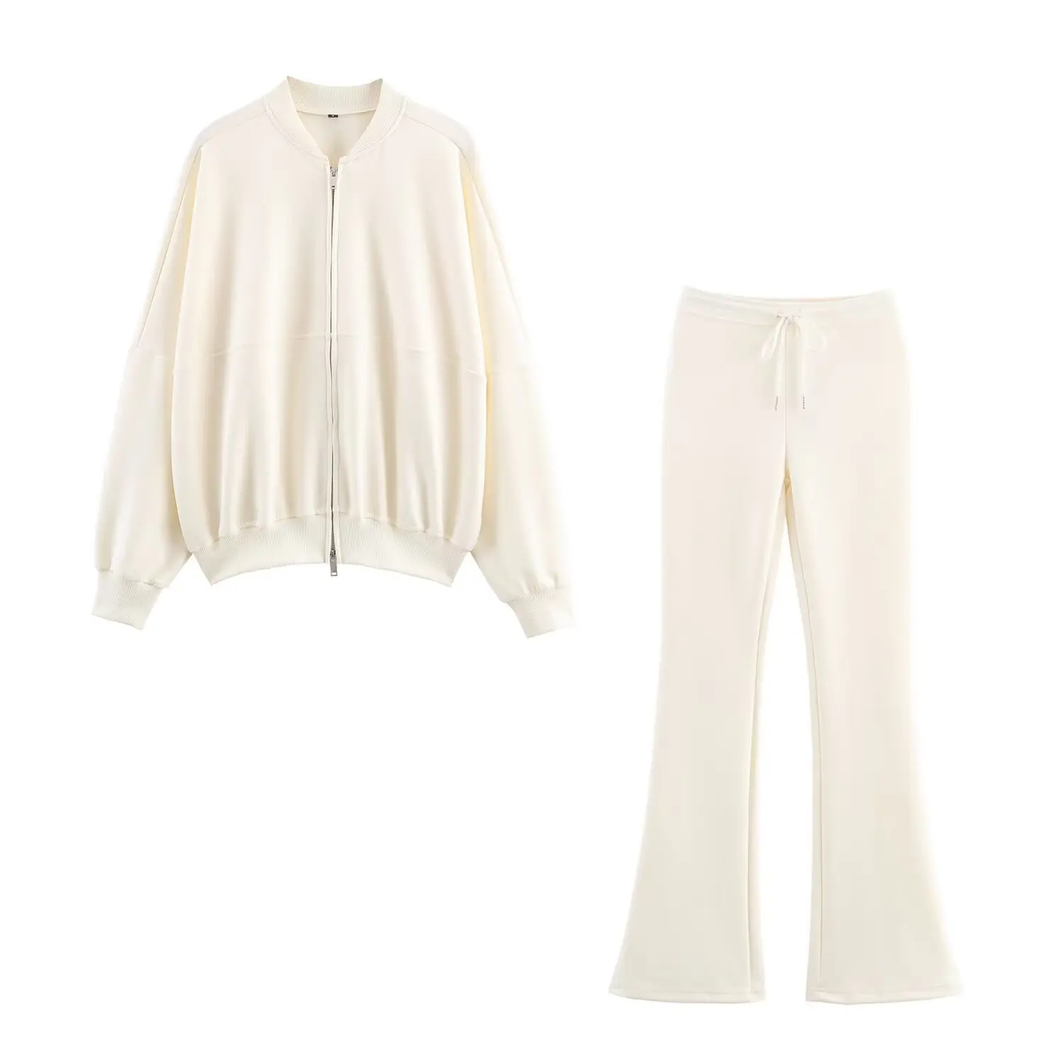 Ensemble veste ample européenne et américaine pour femme, avec pantalon Micro Pullup, automne/hiver 2025