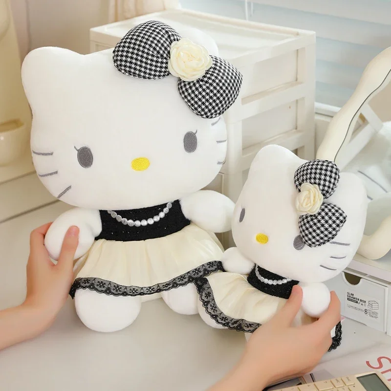 

Cute Hello Kitty Plush Toy Pendant Cartoon Dress Up Kitty Cat Stuffed Doll Soft Anime Plushie Huggable Pillow Xmas Gifts Girl
