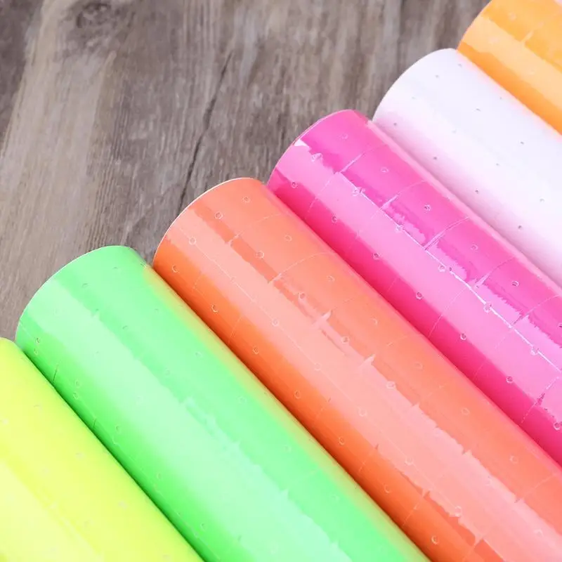 W89C 10 Nhãn giá Rolls Color Màu đơn hàng Hàng Thẻ nhãn cho MX5500 Thẻ giá