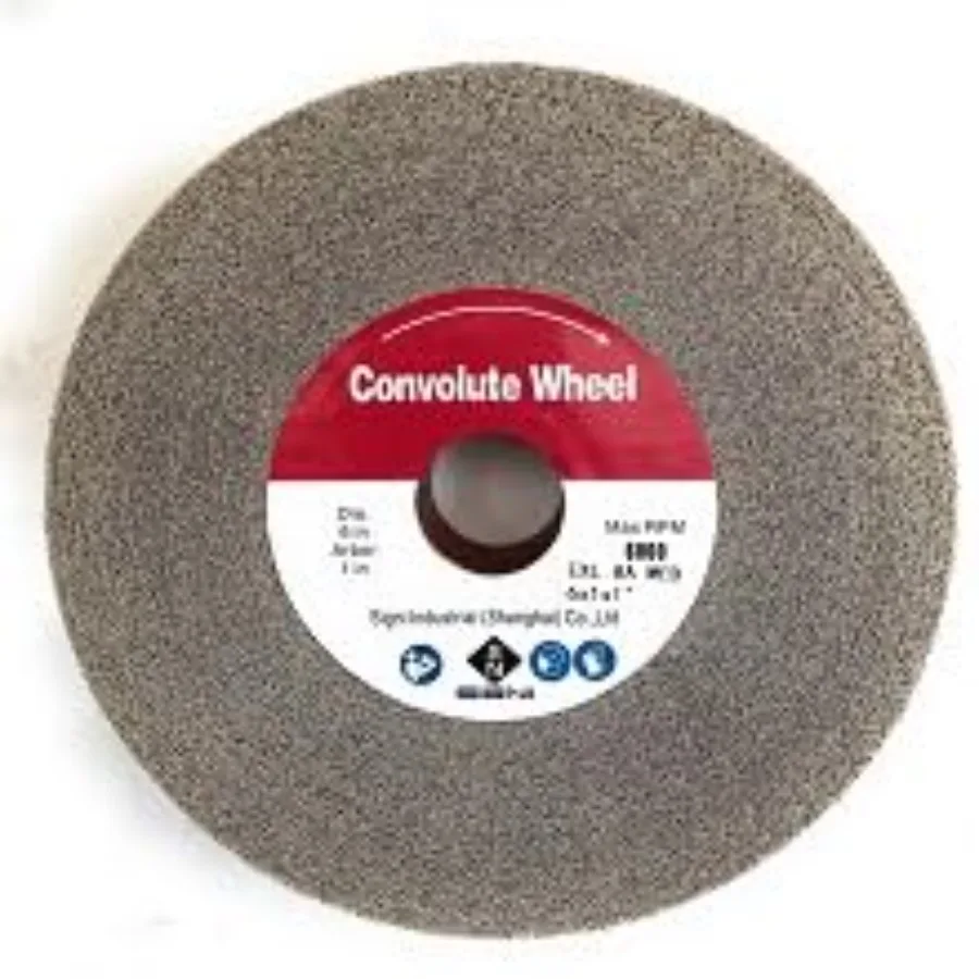 

Aluminum Oxide Non Woven Nylon Convolute Deburring Polishing Wheel EXL 8A Medium 6"X 1"X 1" 1 Pack