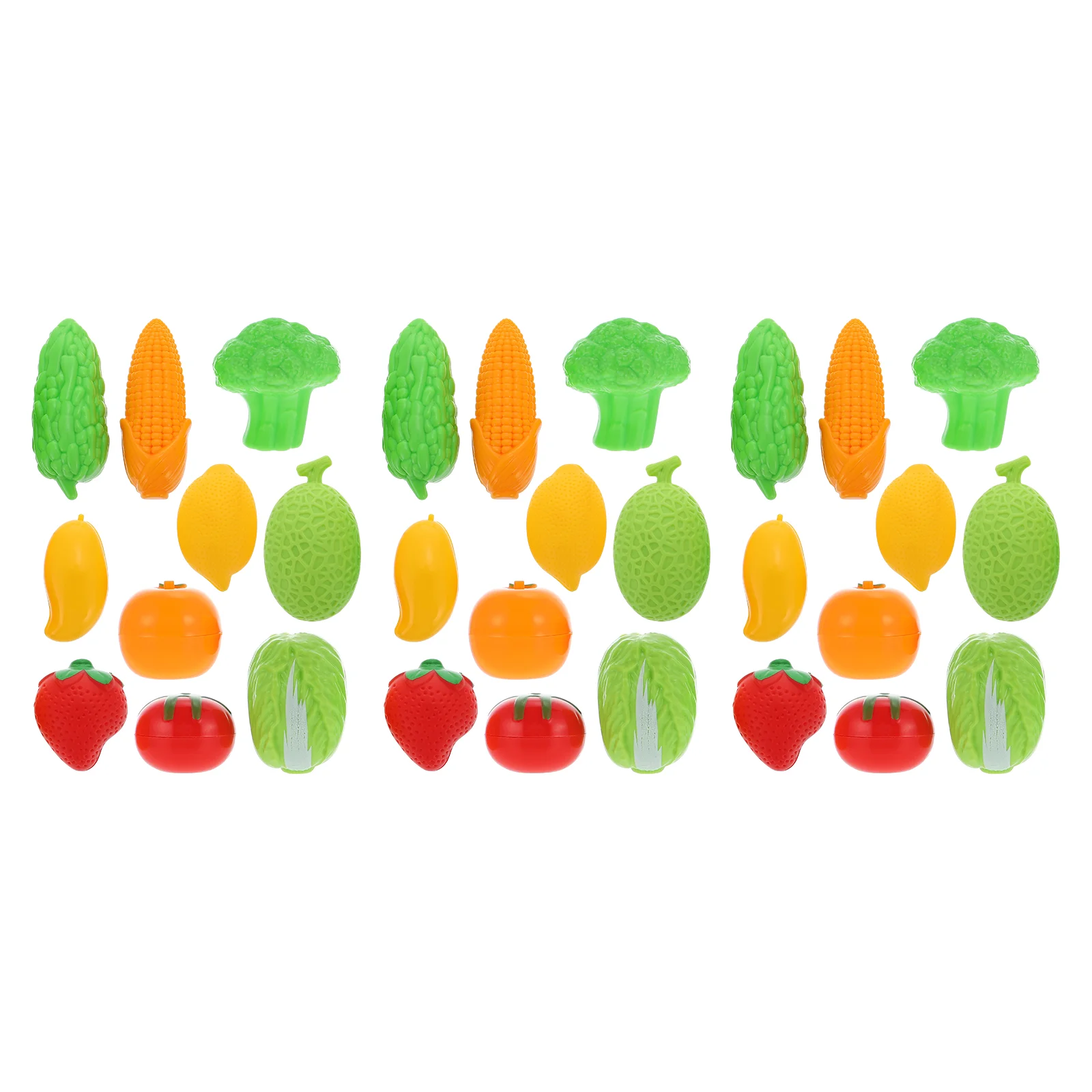 

30pcs Miniature Vegetable Fruit Model Toys Kids Pretend Play House Accessories Realistic Design Mini Garden Decor Science