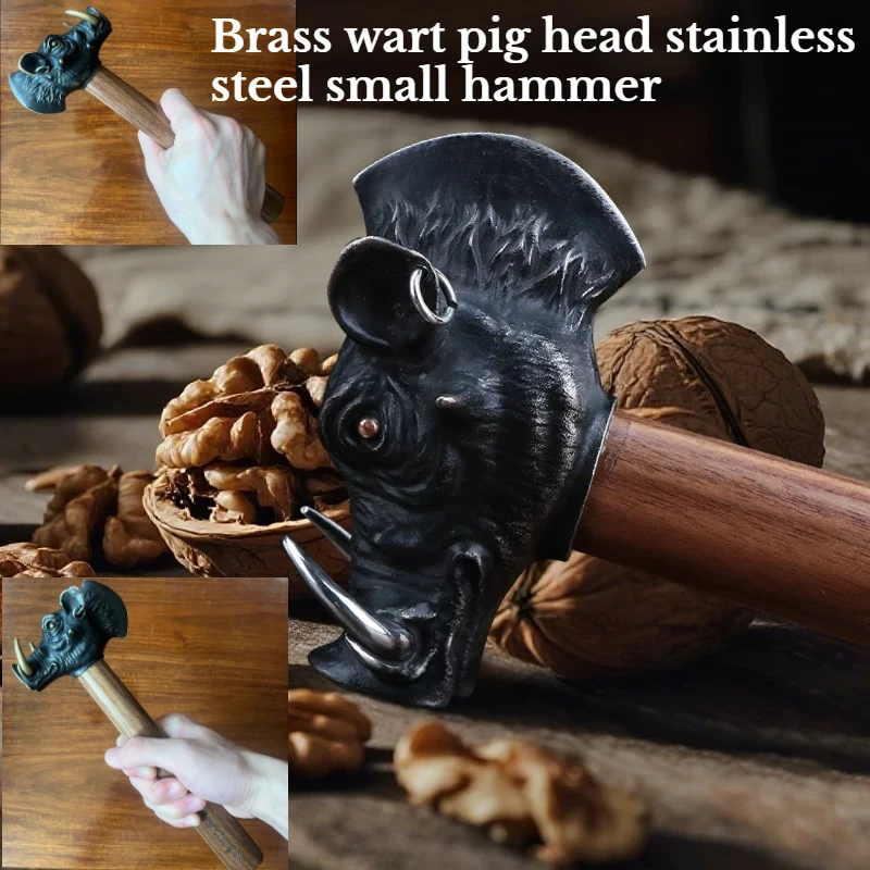 Brass/stainless Steel Multifunctional Small Hammer Bottle Opener Screwdriver 4 Brass/stainless Steel Multifunctional Small Hammer Bottle Opener Screwdriver