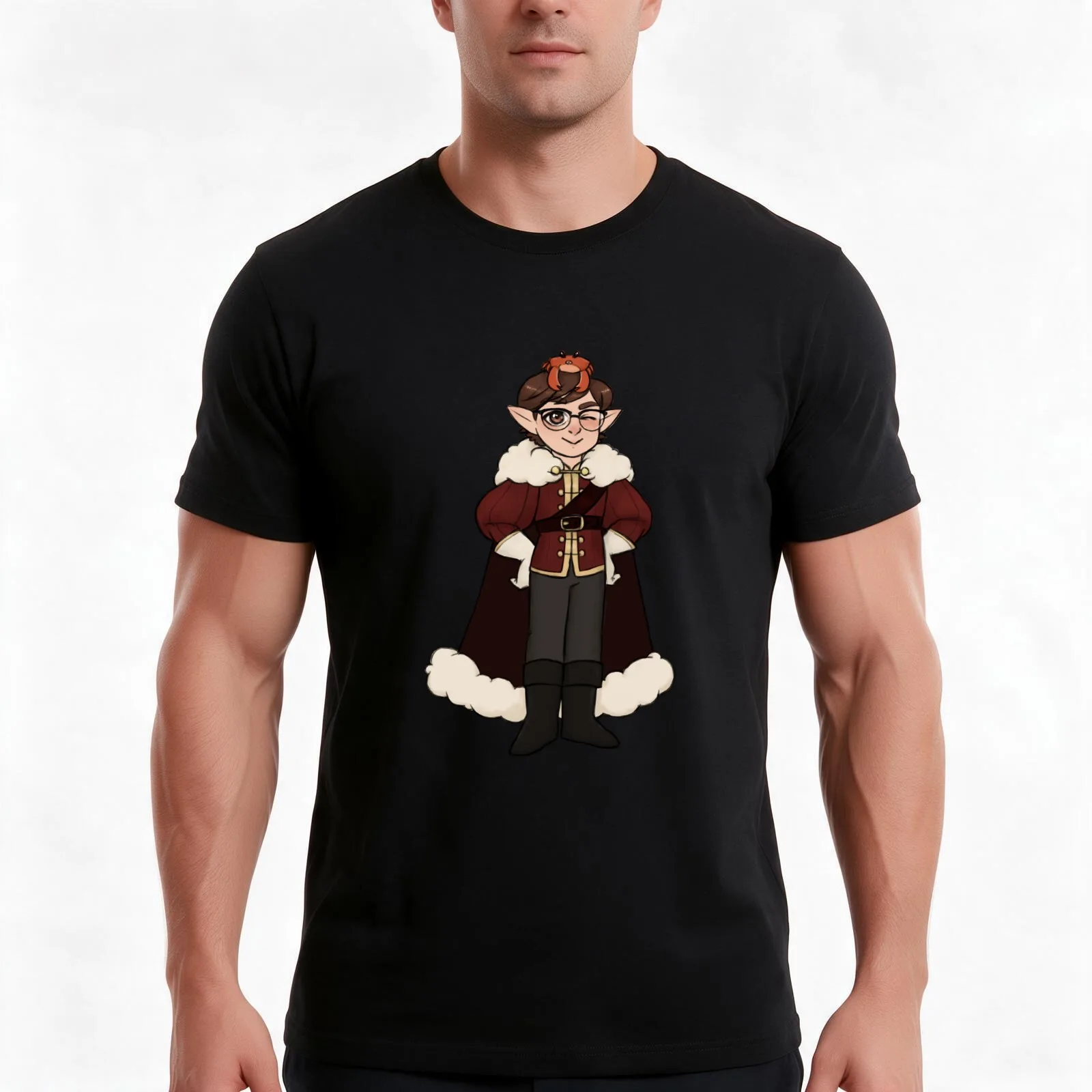 Sir Fitzroy Maplecourt T-Shirt, Summer Casual Cotton Tee, Oversized Streetwear Tops, Vintage Graphic Print, Unisex Men Women