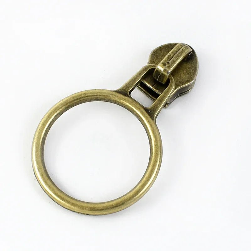 5/10/20 Stück 5 # Reißverschlussschieber für Nylon-Reißverschlüsse O-Ring-Reißverschlüsse zieht Jacke Tasche Reparatursätze Reißverschlusskopf Puler DIY Nähzubehör