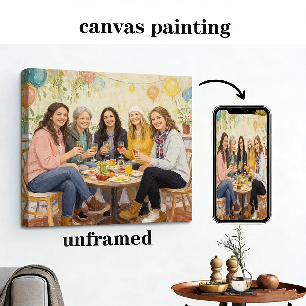 Custom Personal Photos With Frames Canvas Paintings Custom Posters Birthday Gifts Art Photos Pets Wedding Photos Business Logo