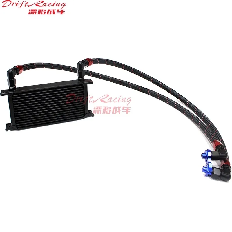 16 row/15 Row AN10 Oil cooler w/Bracket  Hose Kit For BMW E36 E46 Euro E82 E9X 135/335 M3 E90 E92