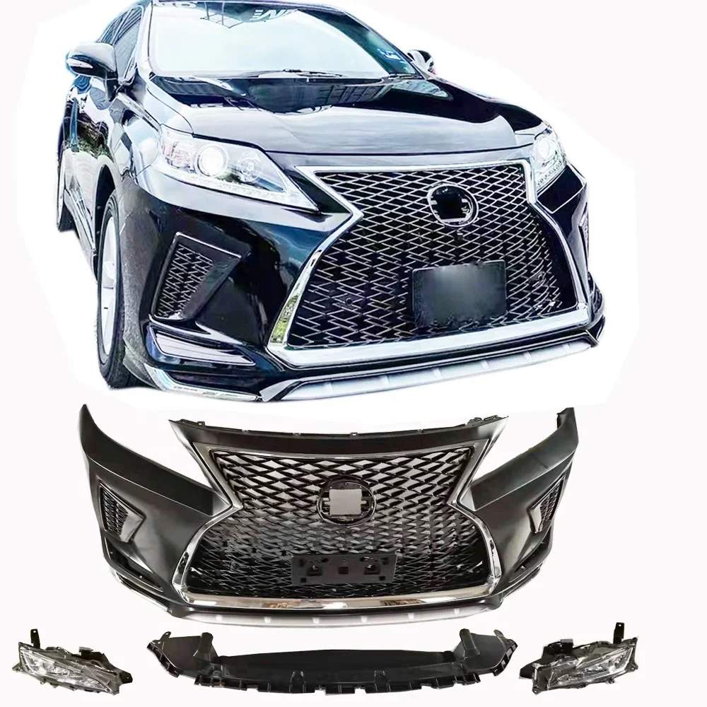 car bumper for Lexus RX270 old upgrade new front  2009 2010 2011 2012 2013 2014 RX300 RX350 to 2020 style with foglamp