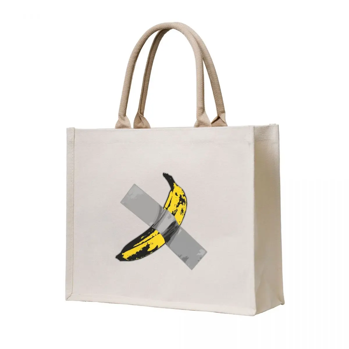 Big Yellow Taped Banana Tote Bag canvas tote bags Gift bags Customizable tote bag canvas shopping bag