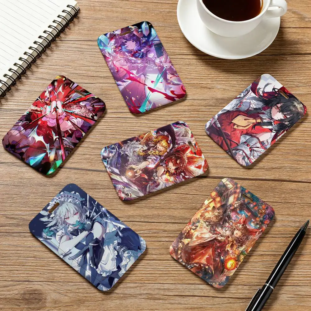 Game T-Touhou P-Project Card Cover Bag Business Work Name Card Badge Holders Unisex Credit Card Business Bus ID Holder Case