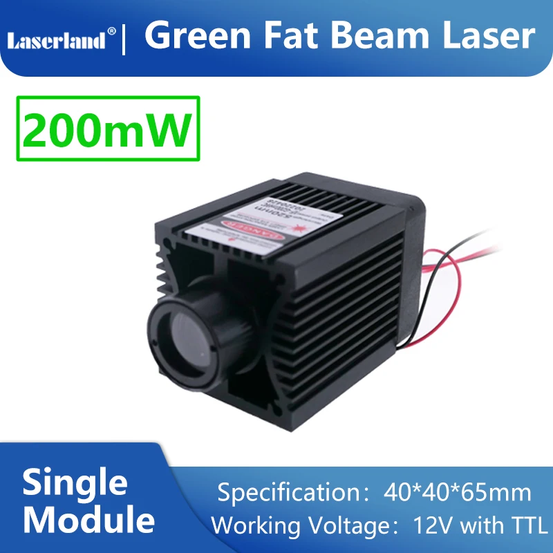 Modulo laser a diodi verdi da 520 nm 200 mw per effetti scenici Spaventa uccelli/animali Sala di fuga Casa stregata