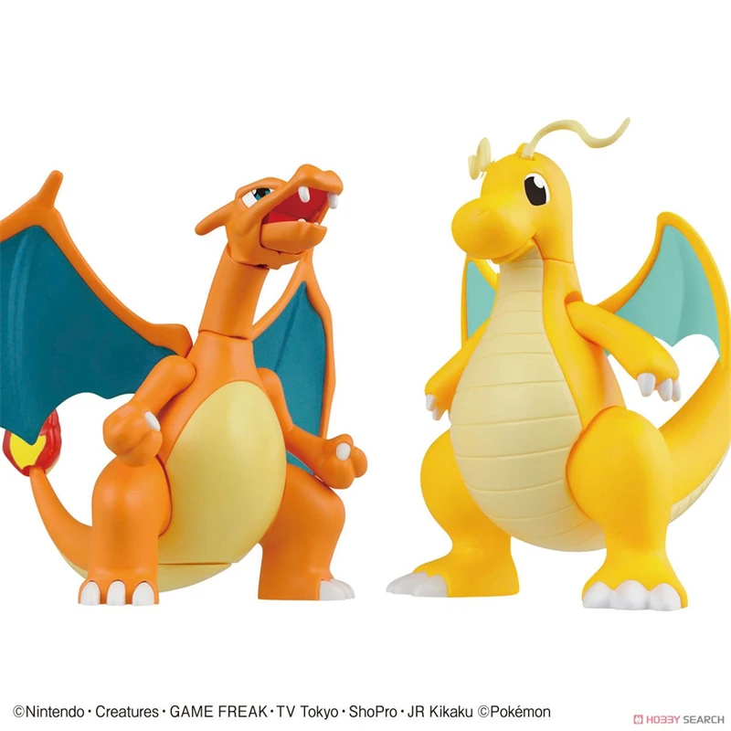 Bandai Genuine Model Kit Pokemon Anime Figure 43 Dragoran Glurak Collection Assemble Action Figure Toys