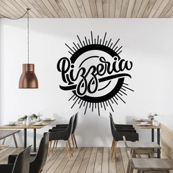 Pizza Wall Decal Pizza Lover Pizzeria Wall Sticker Pizza Wall Decor Food Lover gift Vinyl Letter Pizza Window Decor Sticker A634