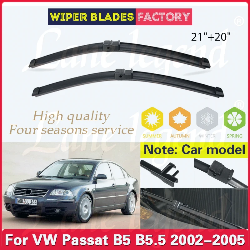 Car Wiper Blade Windscreen For VW Volkswagen Passat B5 B5.5 2002 2003 2004 2005 Front Windshield Wipers Car Accessories 21