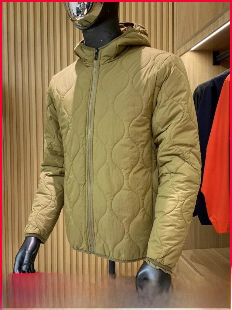 

Легкий теплый хлопковый тюнер с капюшоном, осень-зима, однотонное повседневное универсальное хлопковое пальто с украшением на молнии, молодежный тренд