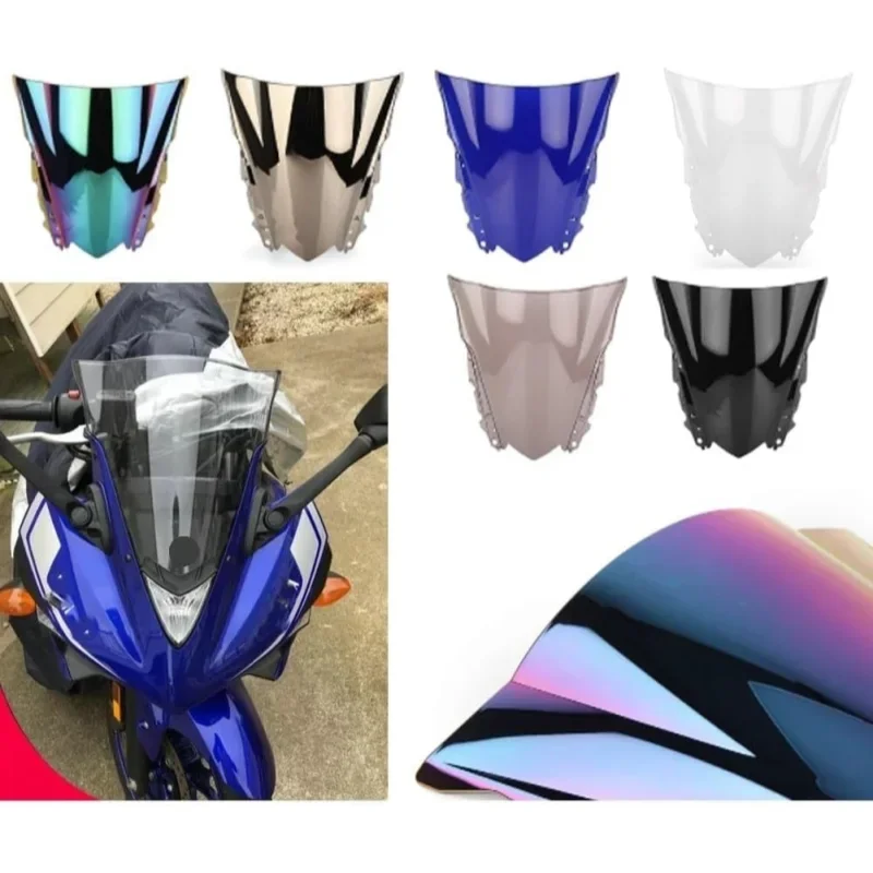 

For Yamaha YZF R3 R25 2014-2018 Wind Deflector Windshield Front Windscreen YZF R3 R25 2015 2016 2017 Motorcycle Windshield