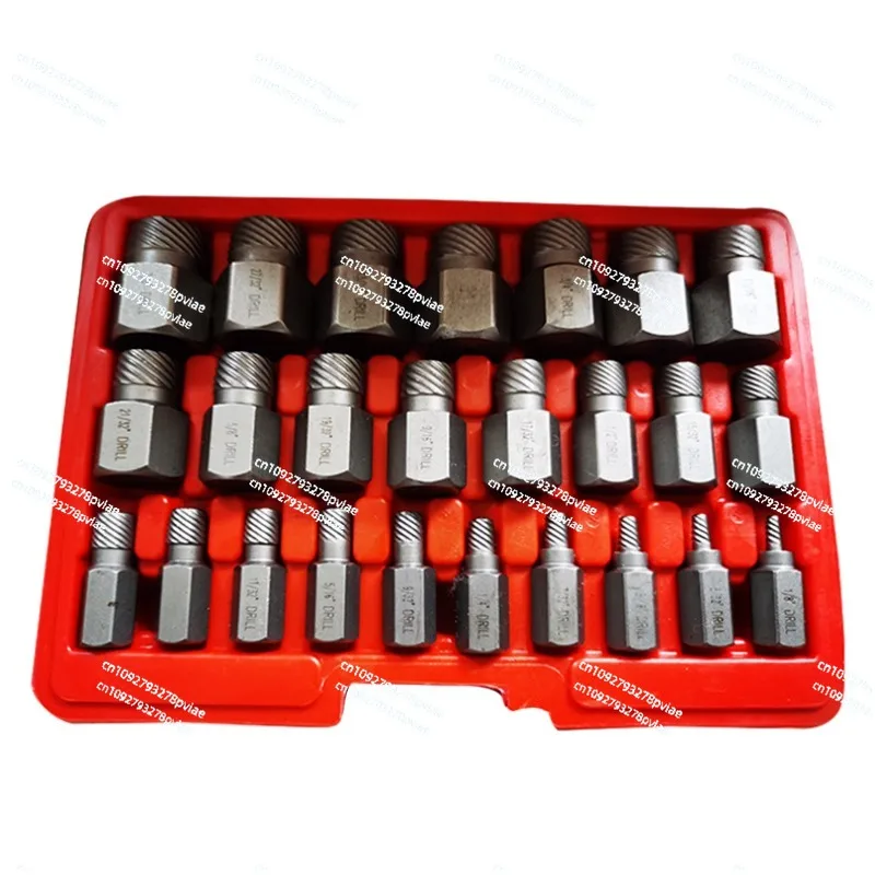 Chromium molybdenum steel tool combination 25pcs set screw remover, broken wire remover