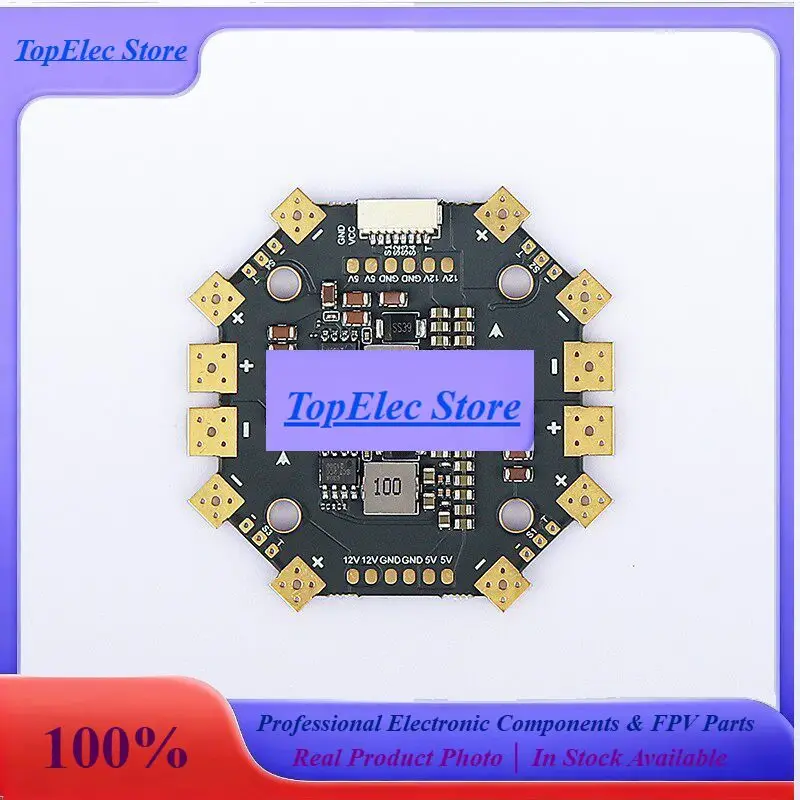 TopESsFOXEER PDB400 Power Distribution Board 400A 4-8S Lipo Dual Battery Pad 5V/12V BEC 30.5mm Mount Hole For FPV Drone