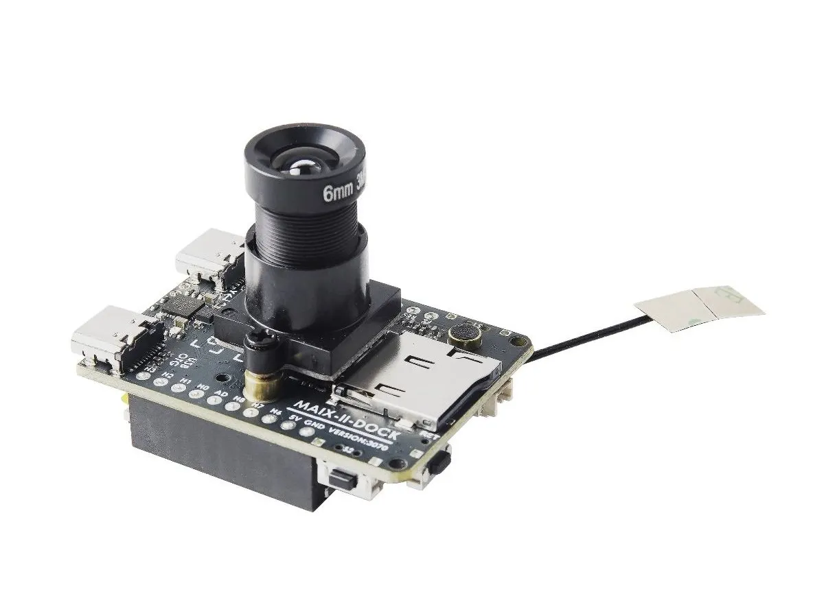 Sipeed MAIX-II Dock is an Allwinner V831 powered AIoT vision devkit