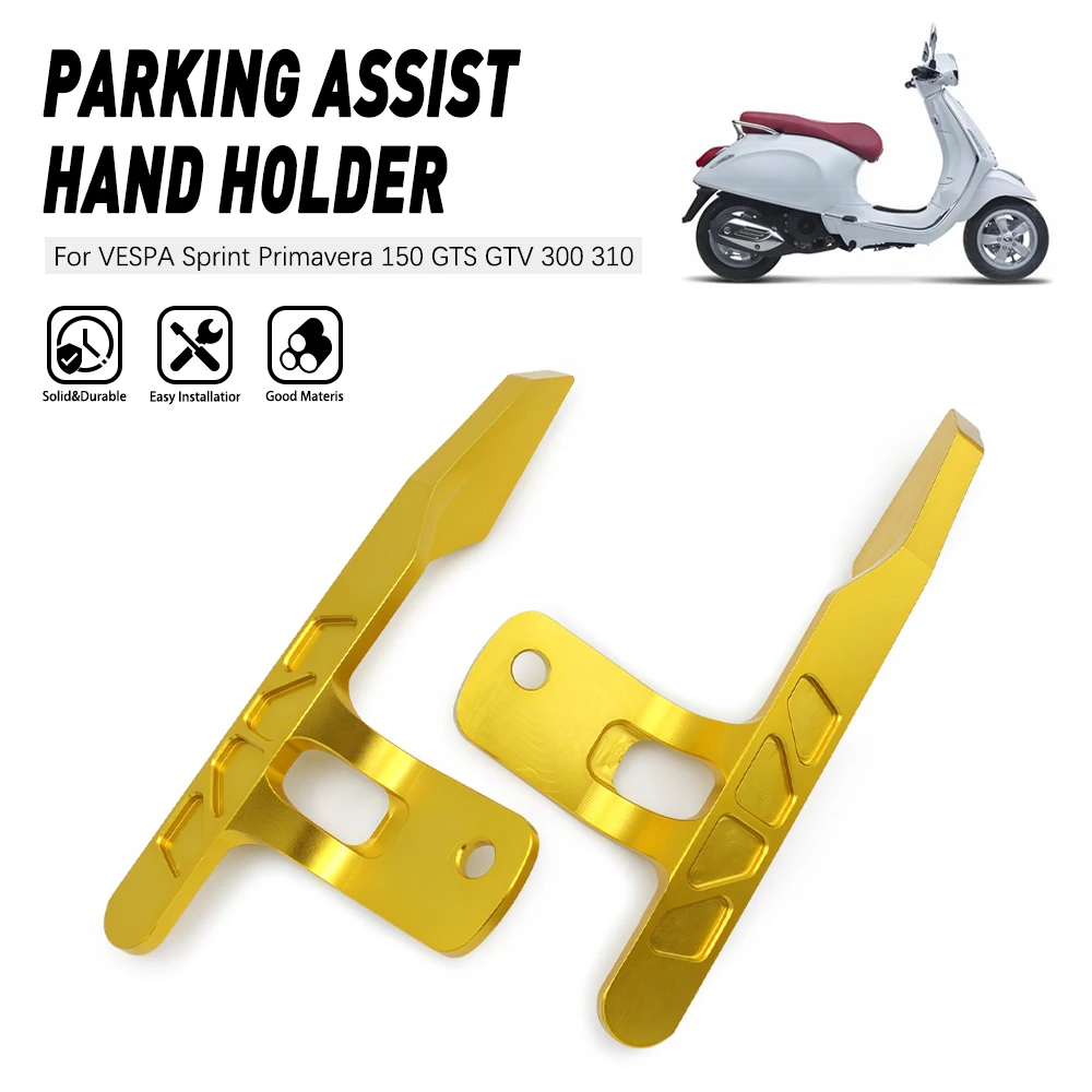 

Parking Assist Handle Holder for Vespa GTV300 310, Aluminum Anti-Slip Motorcycle Stand(Easy Installation)​