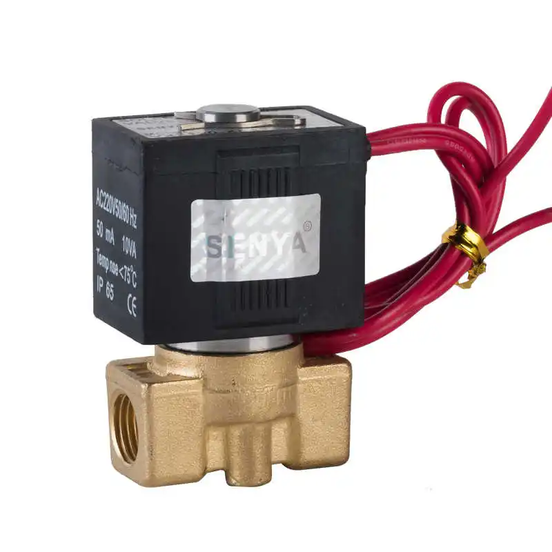 1~3PCS VX2120-08 DN08 DN10 DN15 220V 24V 12V Brass Solenoid Valve 2 way 2 position Air Steam Water Valve Normal Close SMC Type