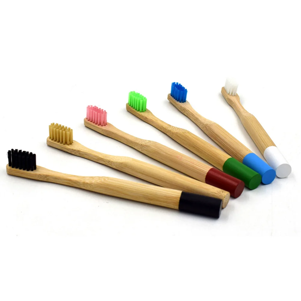 

Bamboo Toothbrush Biodegradable Wooden Handle Soft Bristles Eco Friendly Compostable for Sensitive Gums Blue