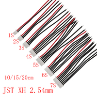 5Pcs JST XH 2.54mm Pitch 22AWG XH 1S/2S/3S/4S/5S/6S/7S LiPo Female Connector Battery Balance Charger Plug Wire Cable Connectors
