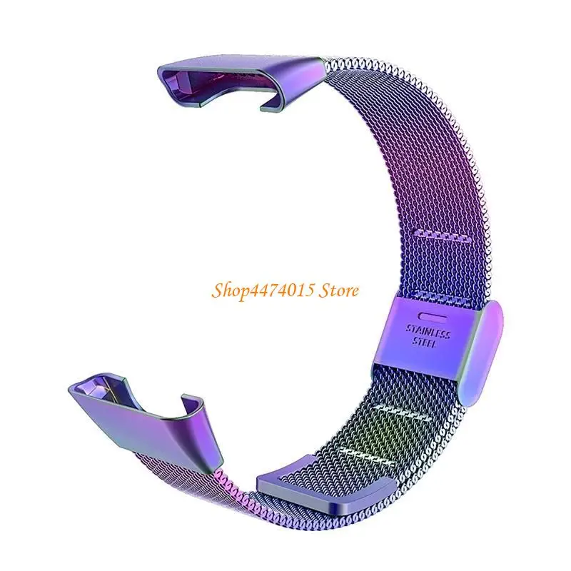 K1AA Stainless Steel Band Compatible for Mi Band 7 Watch Durable Metal Buckle Strap Replace Wristband Quick Release