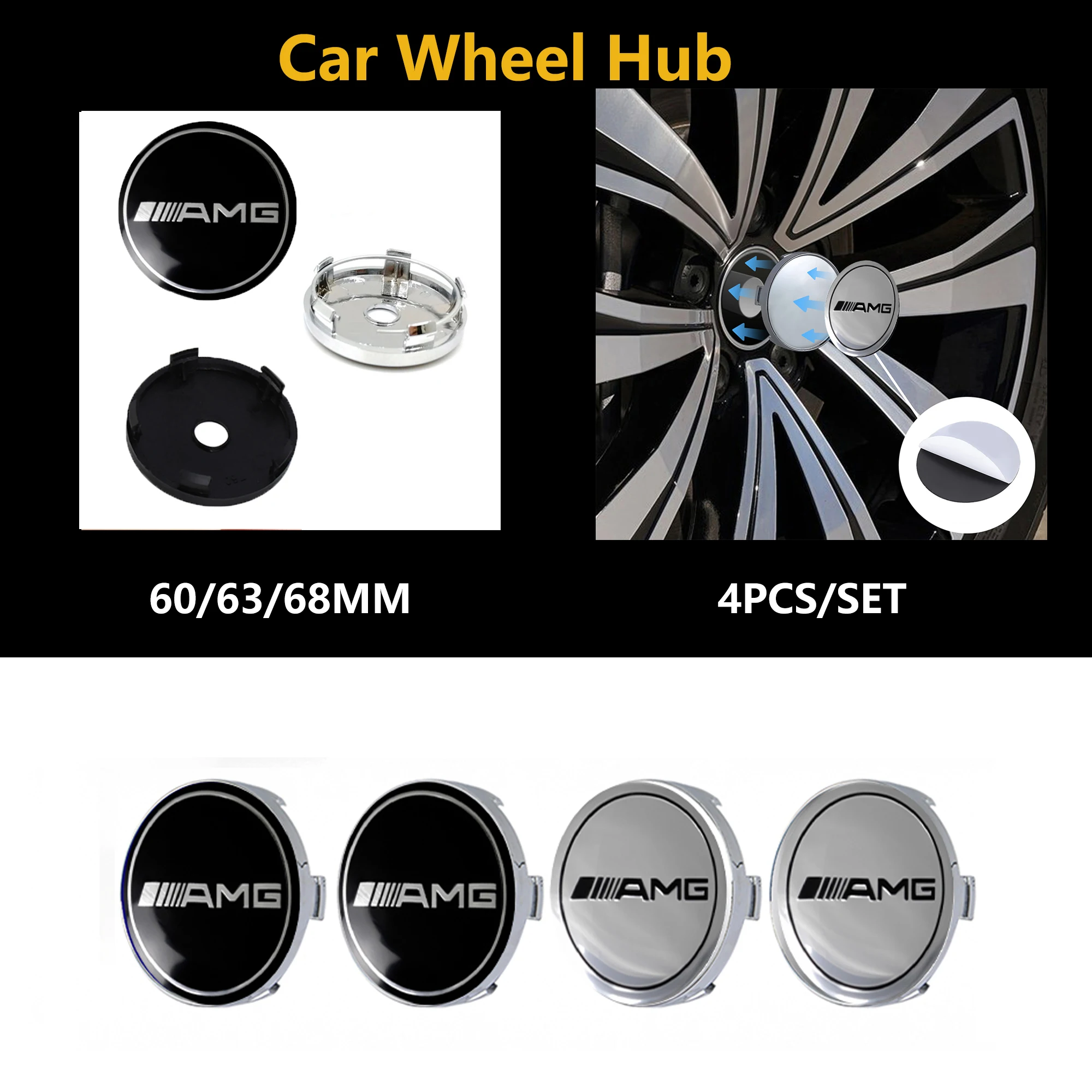 4Pcs/Set 60MM/63MM/…