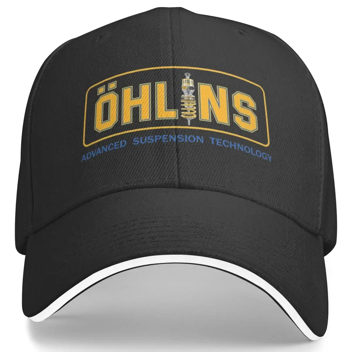 Ohlins Racing Retro Baseball Cap Fashion Cool Outdoor Sport Sunscreen Hip Hop Hats Unisex Men Fitted Retro Design Snapback Cap