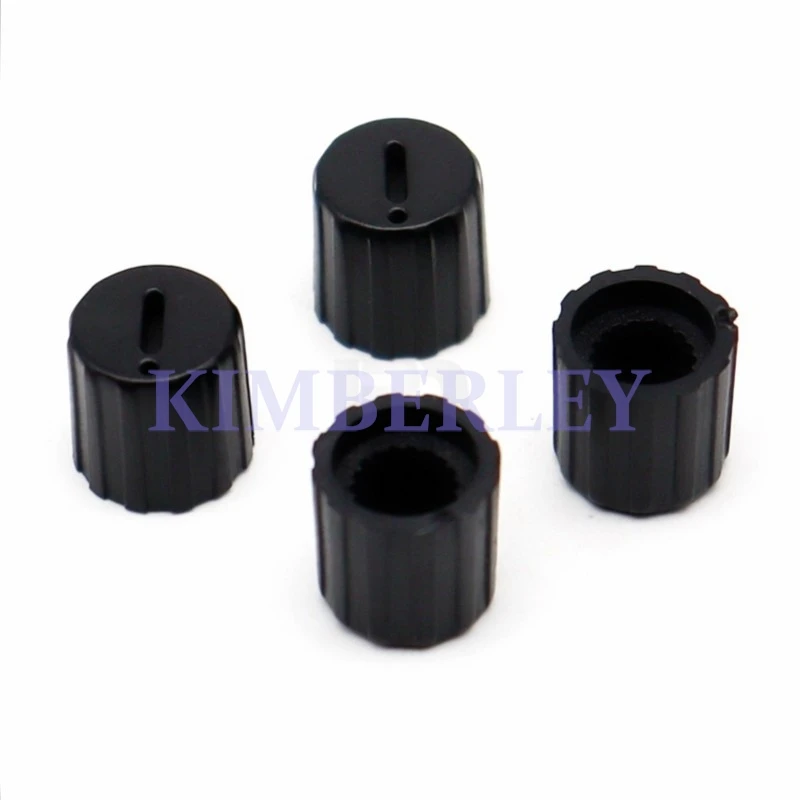 20 Piece 10*10MM Plastic Knob Cap Potentiometer Knob Volume Switch Knob Cap Plum Shaft Adjustment Knob Cap