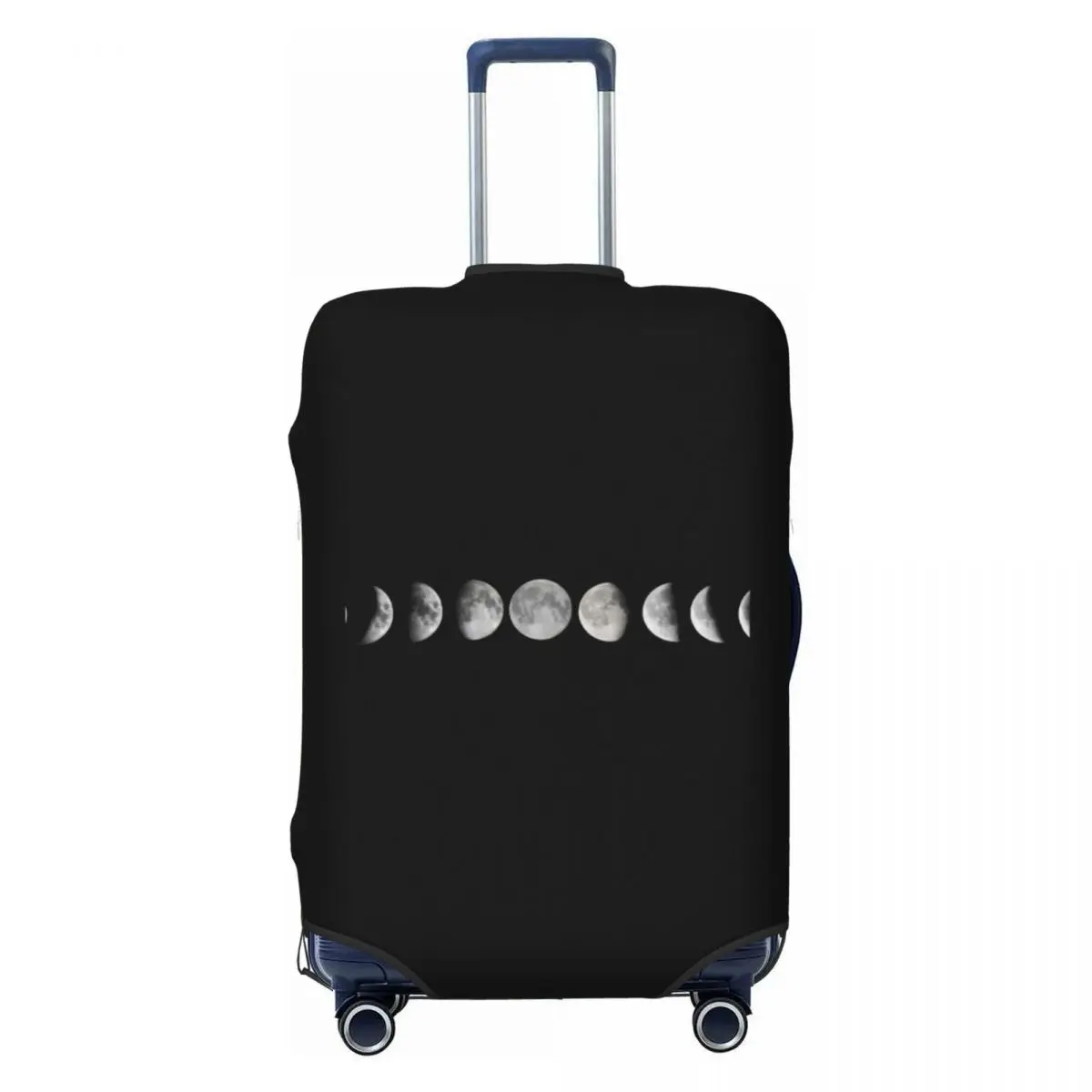 Moon Phases Graphic Suitcase Cover Circle Night Nature Business Protection Flight Useful Luggage Case