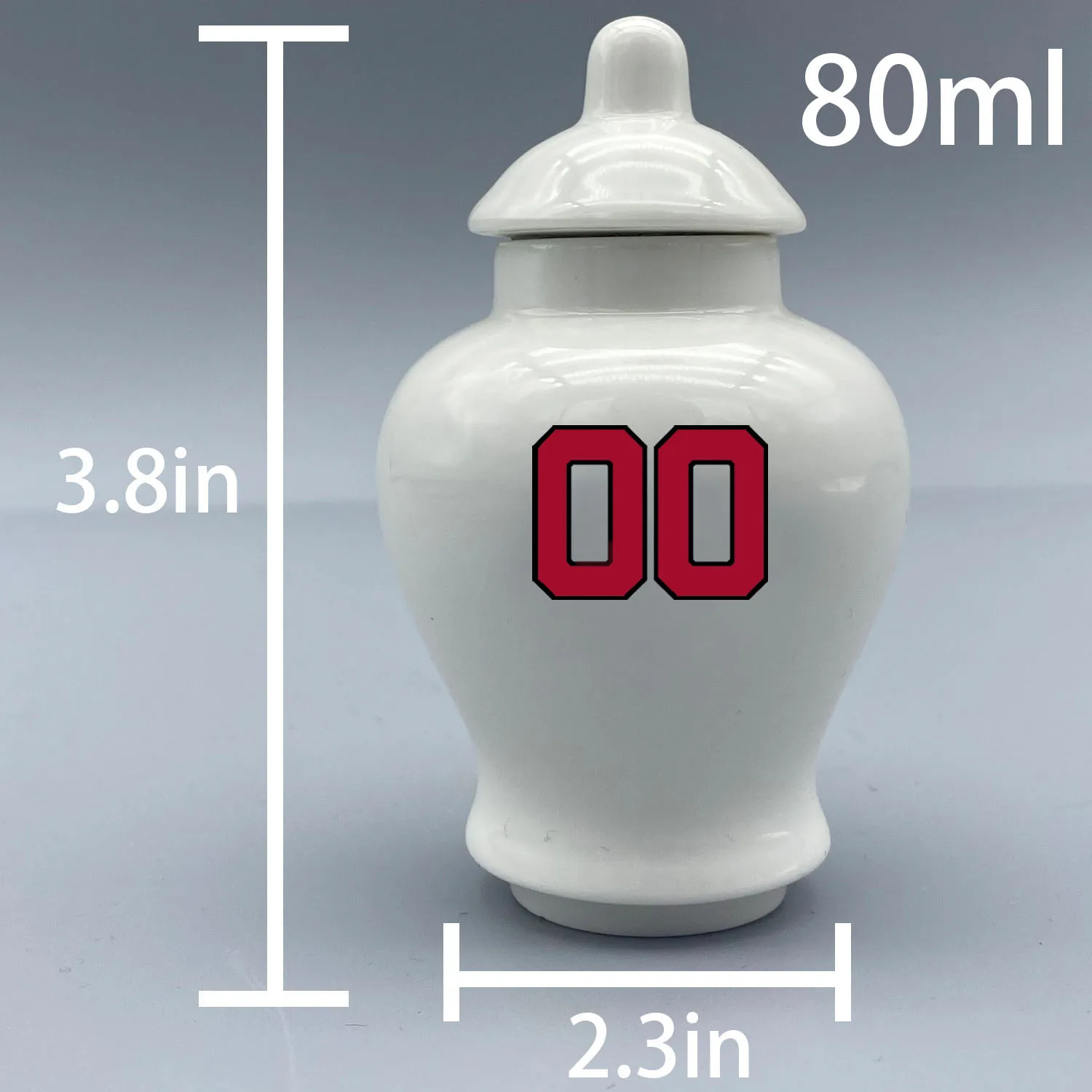 Mini Urn for New Jersey Devils-themed Hockey Urn.Please send me the customization information - name/date and number on the urn