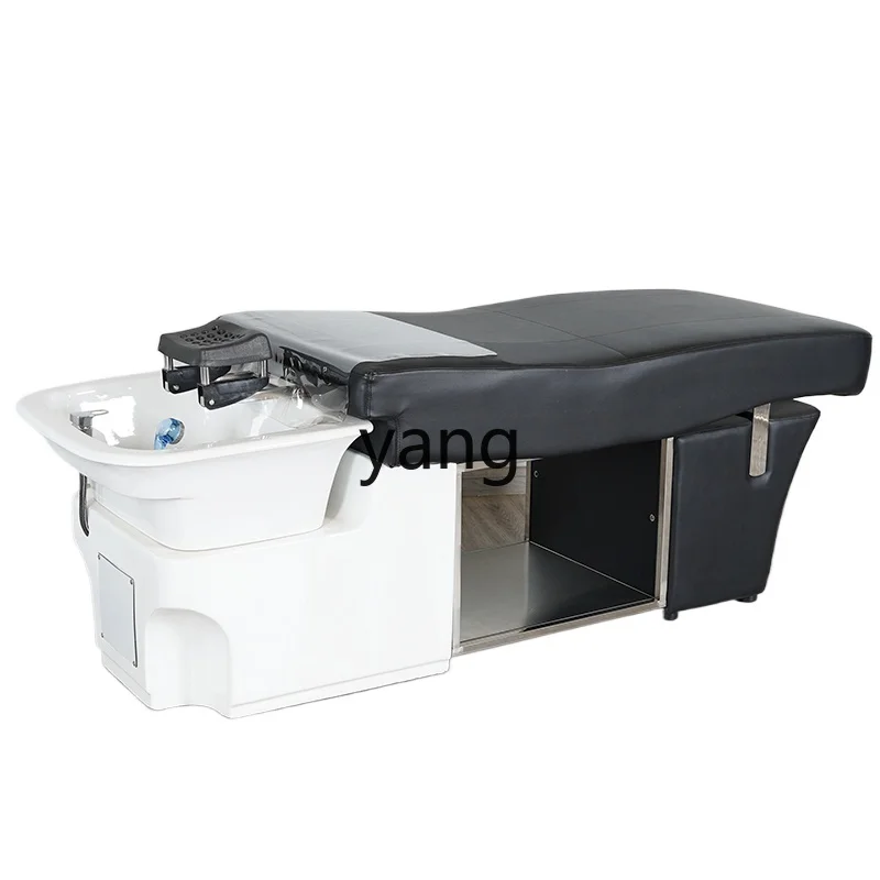LH    barber shop shampoo bed hair salon special with fumigation water circulation full lying integrated flushing bed